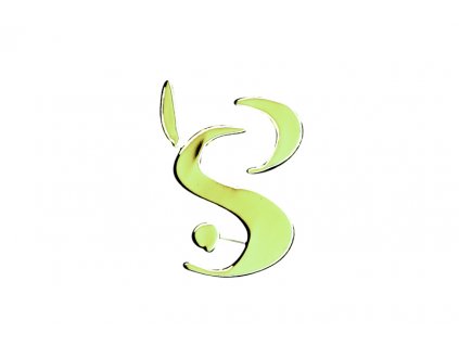 Symbol na orgonity samolepící zlatý KAL104 20mm 1ks