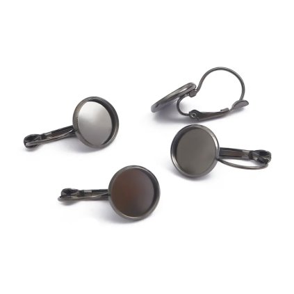 Lůžko na pryskyřici Náušnice 05GM Gun black 16mm 5 párů