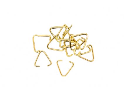 Očko na šperky Triangl zlatá XC0506-152 10x10x10xmm 12ks
