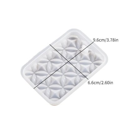 Silikonová forma 129-4 Přívěsky na klíče Bubliny 96x66mm