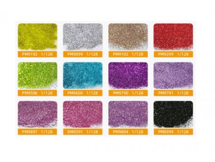 Glitter do pryskyřice zrníčka Stříbrná PM9099 10g