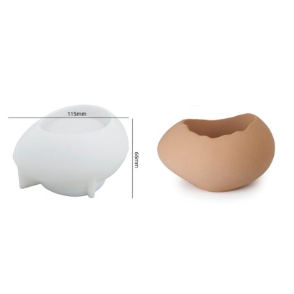 Silikonová forma Dóza "vajíčko" 781A 115x66mm