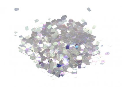 Glitr do pryskyřice holografický XC22 Stříbrná s fialovými přechody 1g