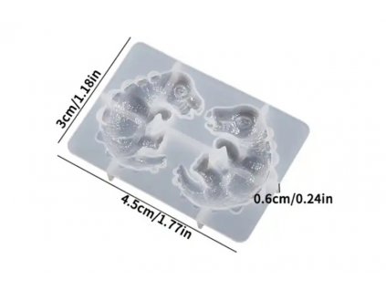 Silikonová forma 419-4 Dinosaurus 01 30x45mm