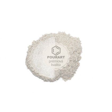 Metalický prášek DK401 Pearl Silverin White 10g