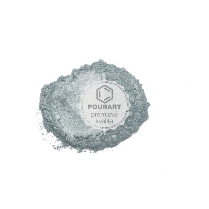 Metalický prášek DKTK013 Pearl Rocky Silver 10g