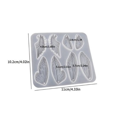 Silikonová forma na šperky 1210-13 Motýlí křídla 102x111mm