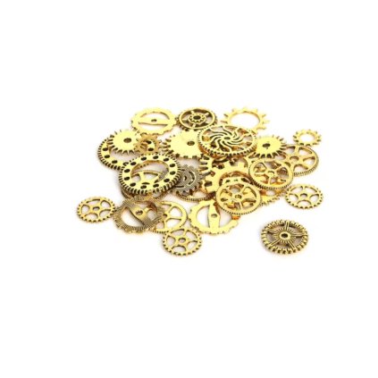 Kovová hodinová kolečka Antik Gold XC128-99 50g