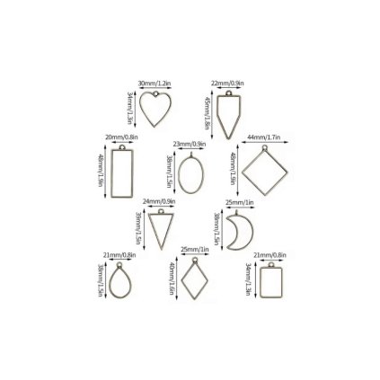 Lůžko na pryskyřici LP8961-RH rámeček MIX Rhodium 10ks
