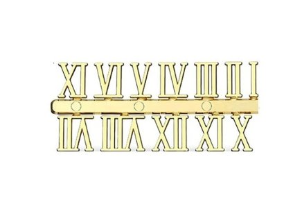 Číslice na hodiny 1026-47 Římské zlaté 22mm