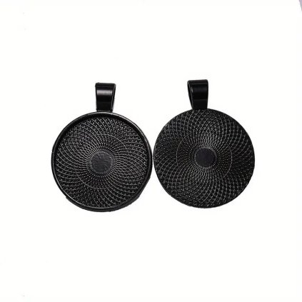 Lůžko na pryskyřici 3086 Přívěšek Black 5ks 30mm