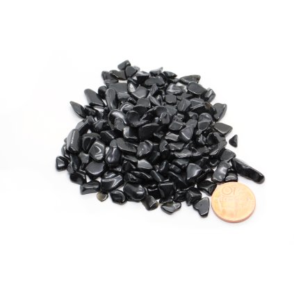 Tromlované kamínky Obsidián M01032 5-15mm 100g
