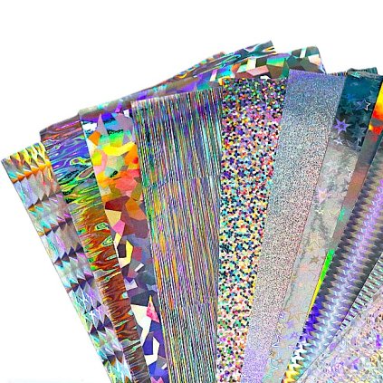 Holografický metalická samolepící folie do epoxidové pryskyřice