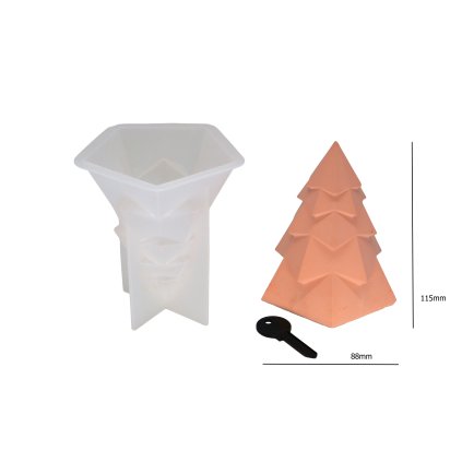 Silikonform XC230815-5 Weihnachtsbaum 116mm