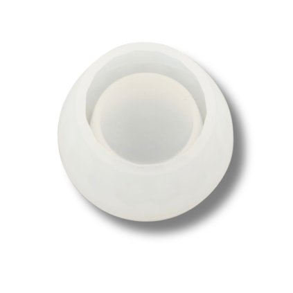 Silikonform kleine Dose mit Facetten Durchmesser 50 x 30 mm