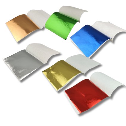 Dekorative Metallic-Folien 10 Stück 85x80mm