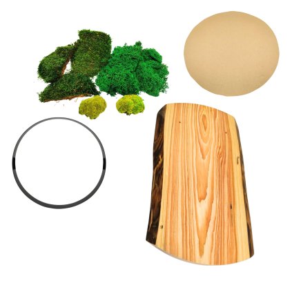 Kreativní sada – mechový obraz se středovým výsekem