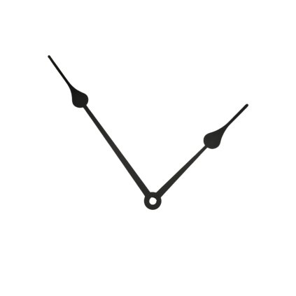 Hodinové ručičky Lístky bez vteřinovky 11080