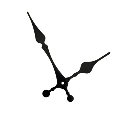 Hodinové ručičky Rustikální 2 bez vteřinovky 11782 černé