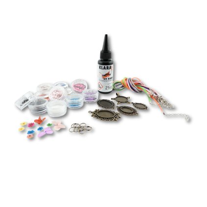 Kreativní sada bronzový přívěsek s kytičkami