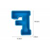 Silikonová forma X312-32 Velké 3D písmeno F 163x129mm