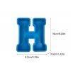 Silikonová forma X312-34 Velké 3D písmeno H 165x145mm