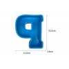 Silikonová forma X312-42 Velké 3D písmeno P 163x132mm