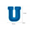 Silikonová forma X312-47 Velké 3D písmeno U 163x143mm