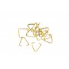 Očko na šperky Triangl zlatá XC0506-152 10x10x10xmm 12ks