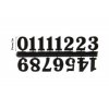 Číslice na hodiny 1210-41 Latin černé 25mm