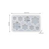 Silikonová forma na šperky XC206-16-7 Kytičky 132x76mm
