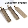 Lůžko na pryskyřici OBD1050 Přívěšek Bronz 5ks 10x50mm