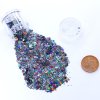 Glitr do pryskyřice holografický hexagon kovově barevný