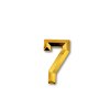 Gold self-adhesive profiled numbers 70 mm