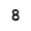 Black 70 mm profiled self-adhesive numbers