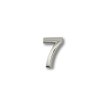 Silver self-adhesive smooth numbers 35 mm