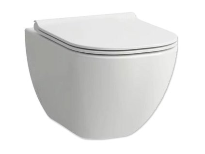 Klozet závěsný Basal rimless+sedátko zpomalovací