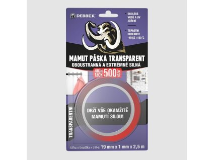 den braven oboustranna a extremne silna mamut paska transparent 2 5 m b8230bd