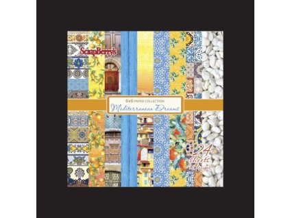 scrapbookova sada mediterranean dreams 15x15