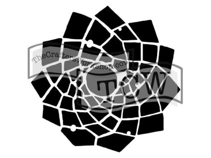 Šablona 12"x12" (30,5 x 30,5 cm), Trapezoid Flower