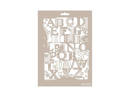 Šablona plastová, Písmo