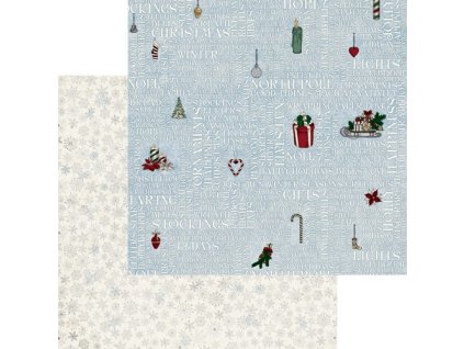 Oboustranný papír na scrapbook (1ks) Tis The Season Yuletide