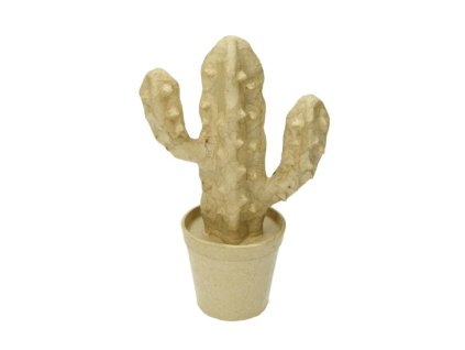Kartonový předmět kaktus 13x5,5x15cm