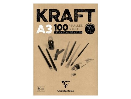 Skicák Kraft (90g/m2, 100 listů) A3