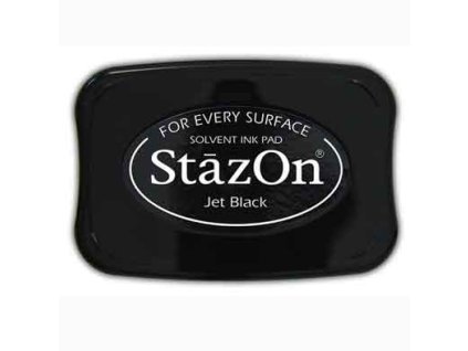 Razítkovací polštářek StazOn Jet Black (černá)
