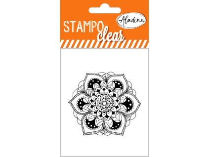 gelova razitka stampoclear mandala kvetinova