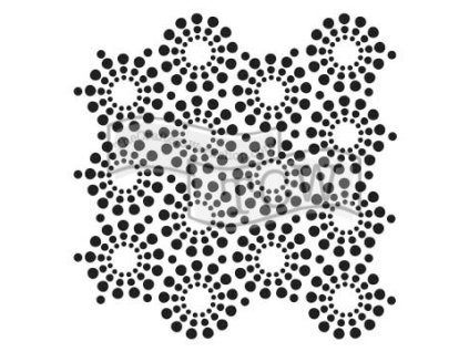 sablona 12 x12 30 5 x 30 5 cm circle of jewels