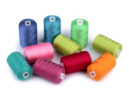 Polyesterové nitě pro overlocky i klasické šití návin 1000 m PES 40/2 James