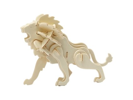 3D dřevěný model lev