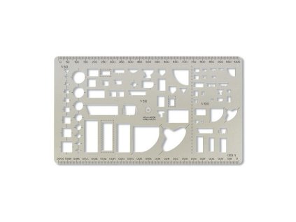 Šablona sanitární 749270 kouřová